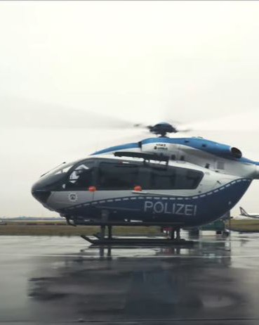 Helikopter der Polizei