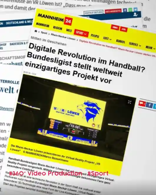Handball neu erleben – VR Löwen  Rhein-Neckar-Löwen
